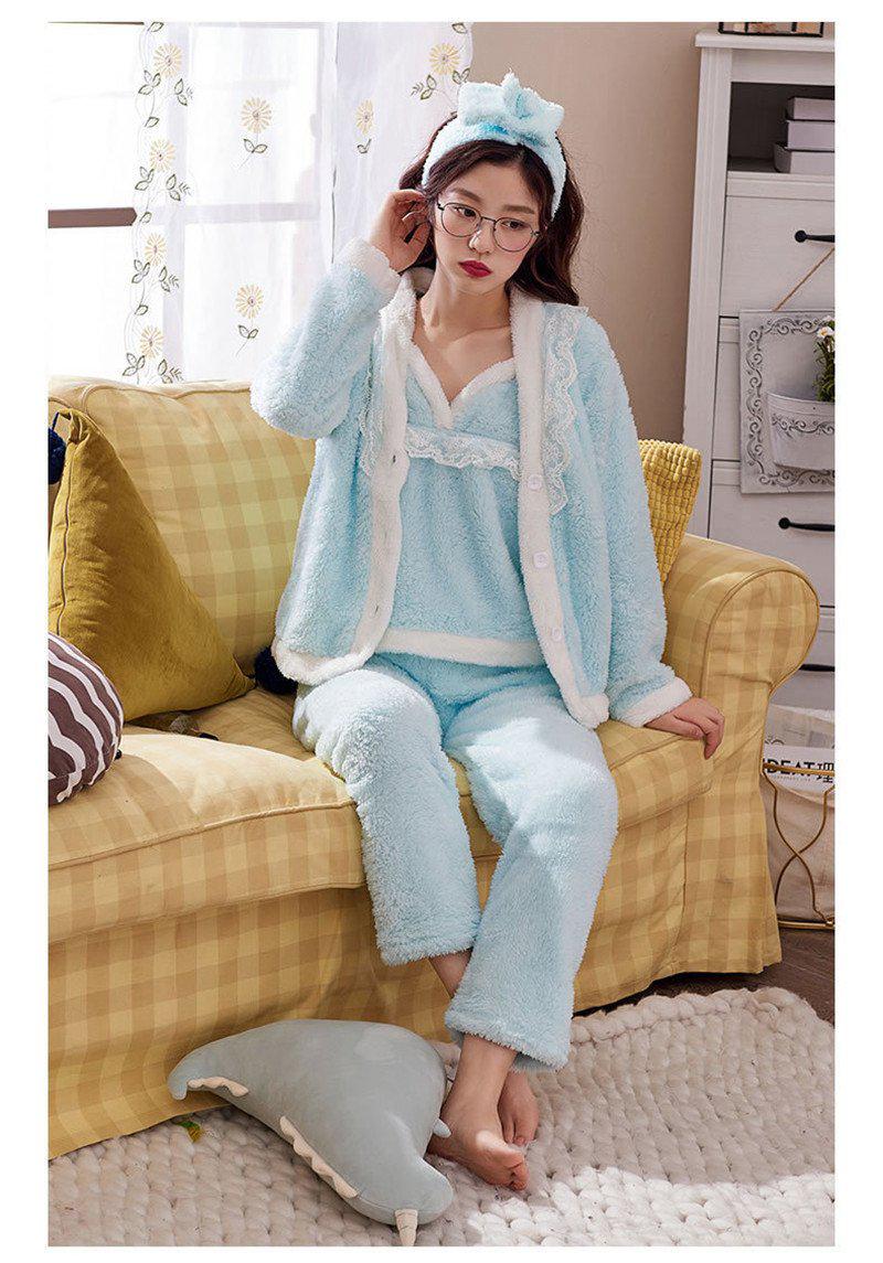 Pyjama Pilou Pilou Bleu – Peignoir Avenue