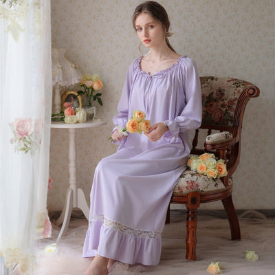 Robe de Chambre Longue Femme Violette