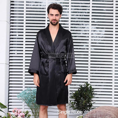 Robe de Chambre Homme Legere Noire