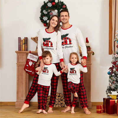 Ensemble Pyjama Famille Carreaux