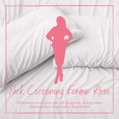 Pack Cocooning Femme Rose-Peignoir Avenue