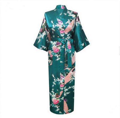 Peignoir Kimono Femme Satin Long