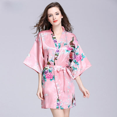 Kimono Fleuri Rose