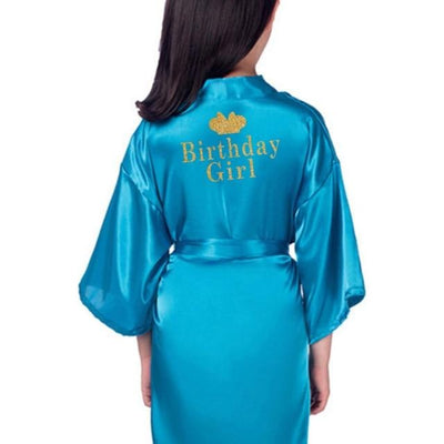 Kimono Fille Turquoise