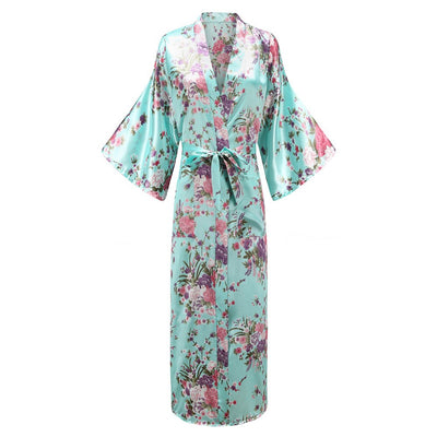 Kimono Satin Fleurs