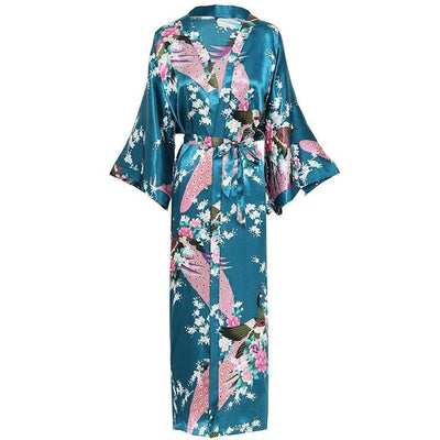 Kimono Satin Femme Long