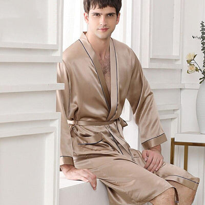 Peignoir Homme Soie Kimono